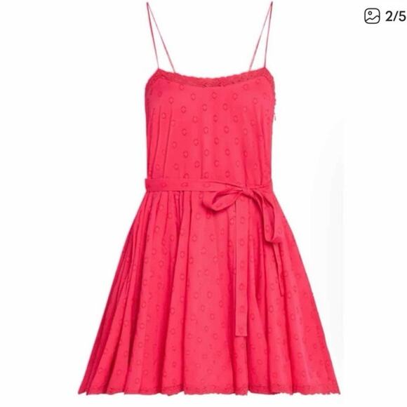 NWT Ulla Johnson Beatriz Dot Jacquard Cotton Dress in Cosmos - Picture 3 of 8